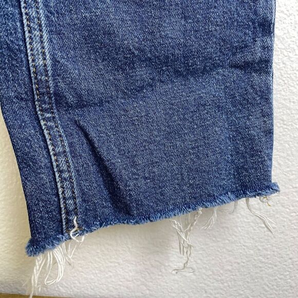 Anine Bing Enzo Jeans 27 Womens Slim Straight Distressed Raw Hem Split Cotton - Picture 7 of 14